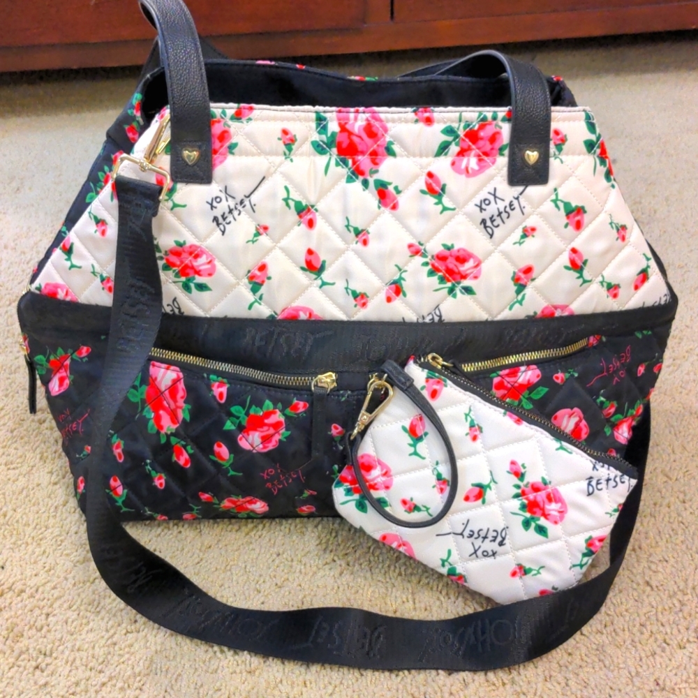 Betsey Johnson Travel Bag Set